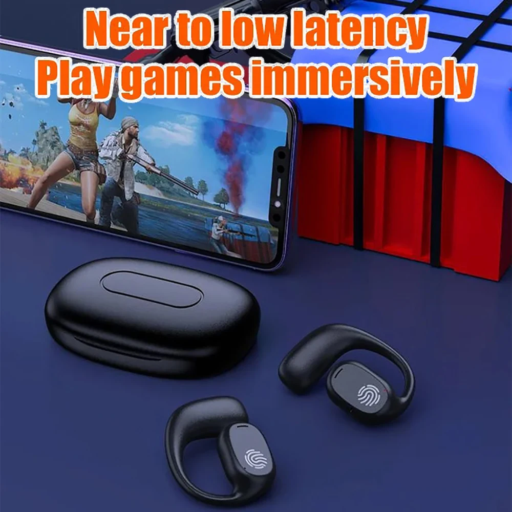 Bluetooth 5.3 Headphones Ear Hook Earphone Wireless Earphones LED Display Waterproof Headset HiFi Stereo Noise Reduction Earbuds 3