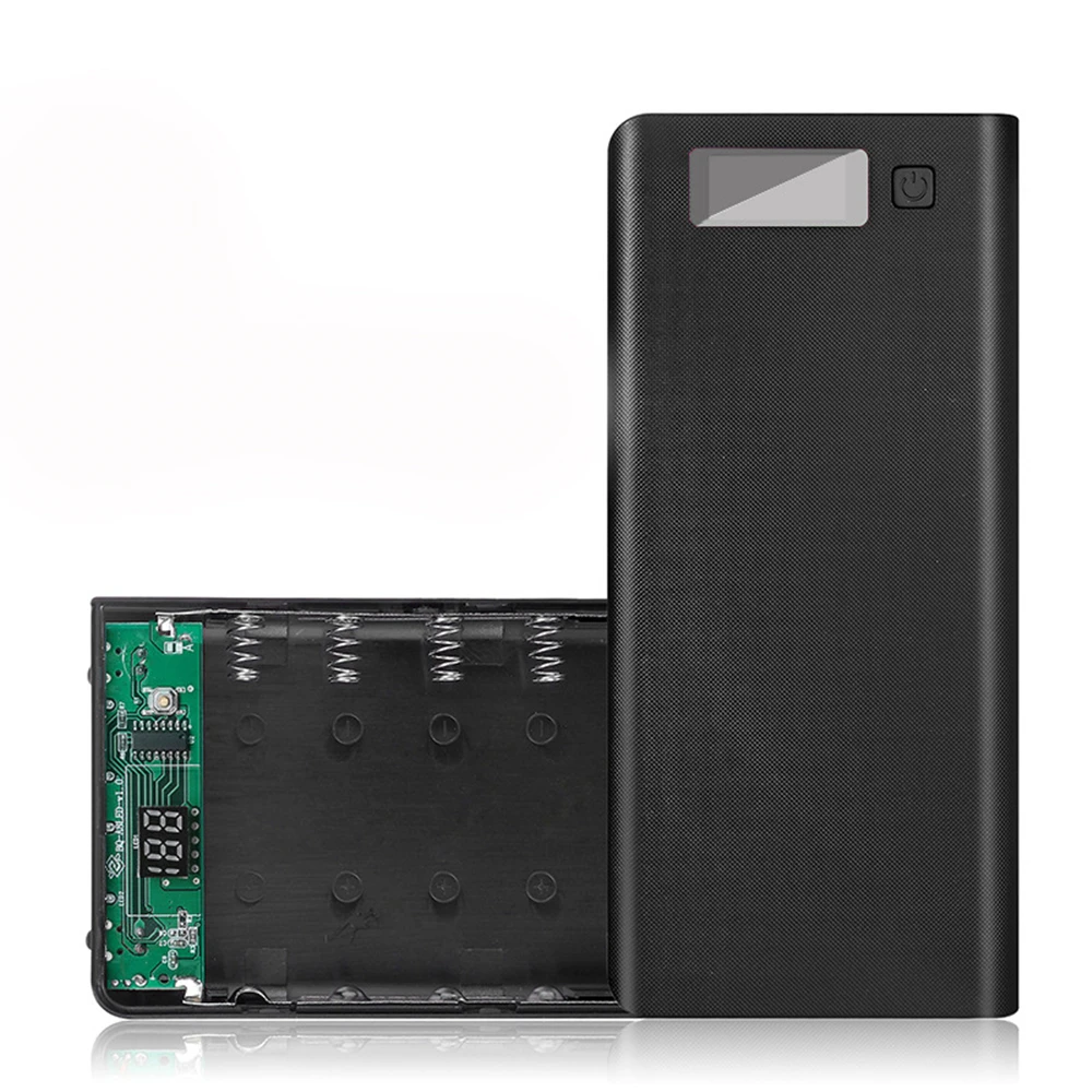 

Dual USB 8x 18650 Batteries DIY Power Bank Box Holder Case Charger LED Light Power Adapter For Mobile Phone Tablet