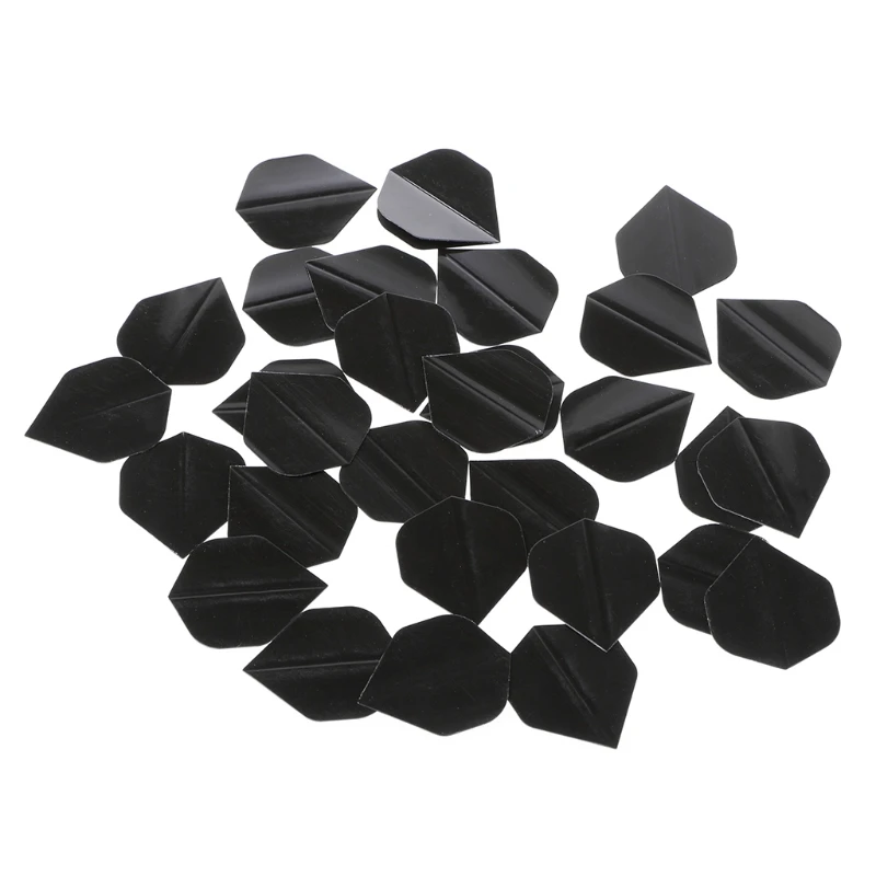 30 Pcs High Quality Simple Black PET Flights Dropship