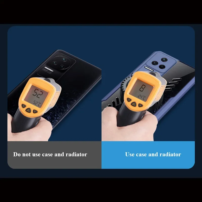 Custodia in PC con dissipazione del calore in grafene per Xiaomi Poco F6 X6 F5 F4 F3 GT Pro Custodia protettiva anti-caduta traspirante e rinfrescante_voghion.com
