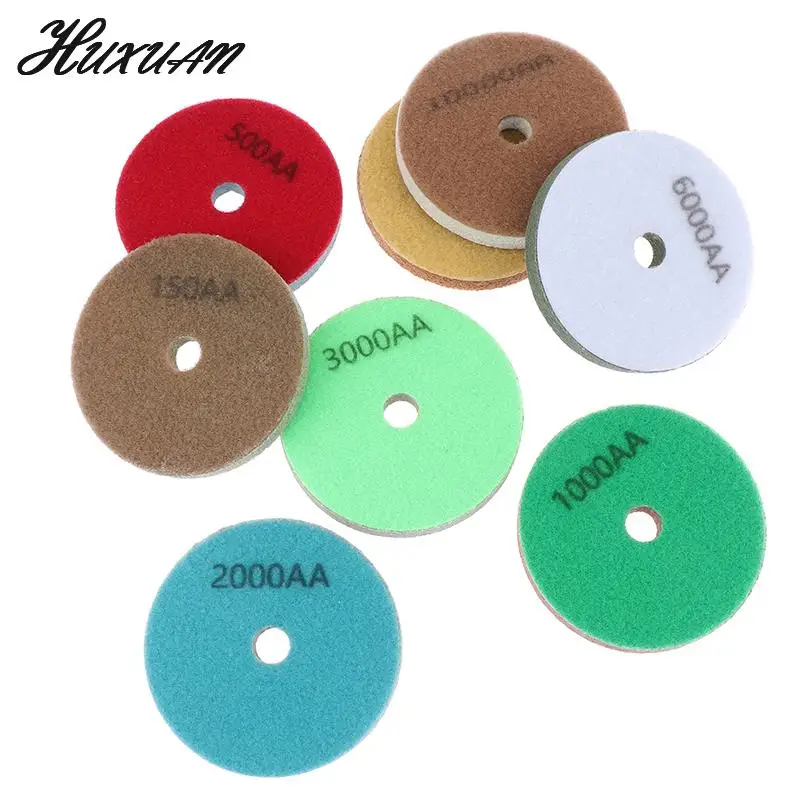 

3“/4"Sponge Diamond Polishing Pads Granite Marble Artificial Stone Polishing Cleaning Tool Concrete Sanding Disc For Polisher