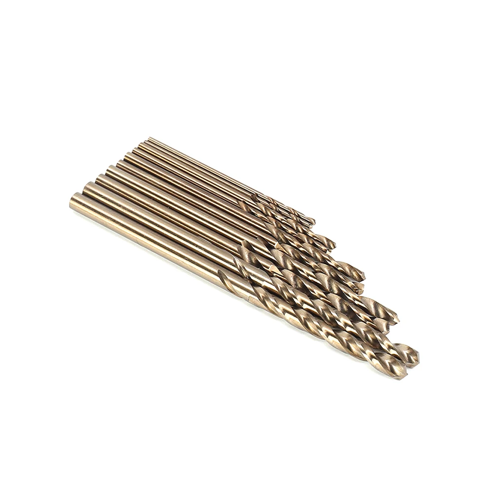 

10pcs HSS M35 Cobalt Drill Bit 1mm 1.5mm 2mm 2.5mm 3mm Stainless Steel Wood Drilling Deep Hole Positioning Tools