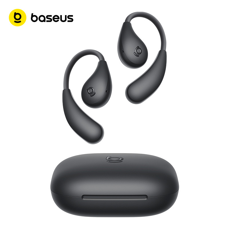 Baseus BF1 Lite Open-Ear Sport Wireless Earphones Bluetooth 5.4 EarHooks Big Bass Sport Earbuds 60Hrs Playtime