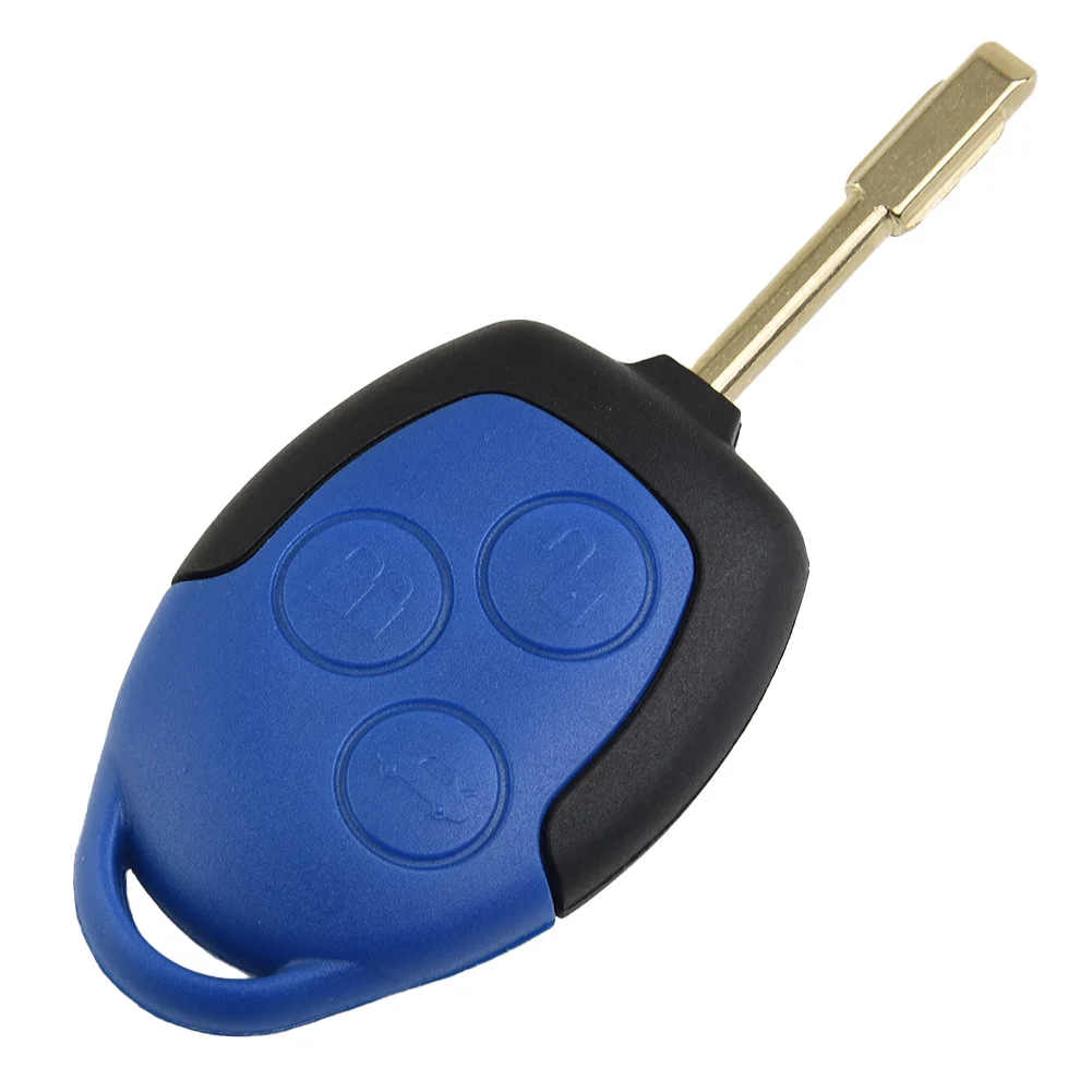 1Pc Car Key Fob Case Cover 3 Pulsanti Remote Key Shell Bule Sostituzione Key House Per Ford Per Transit Connect Mk7 2006-2014