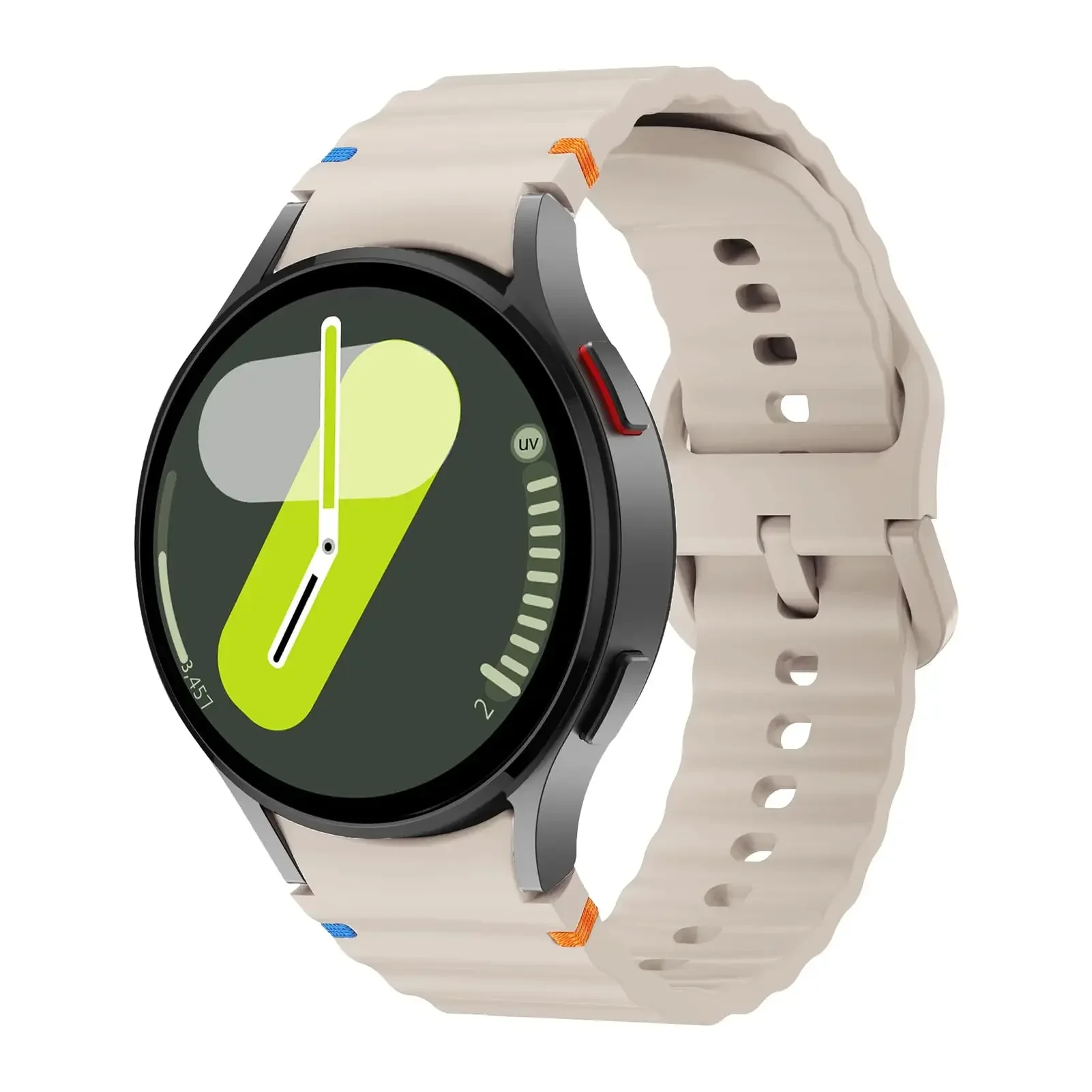 Enhanced Silicone Bracelet for Galaxy Watch - Seamless Design for Comfort and Style