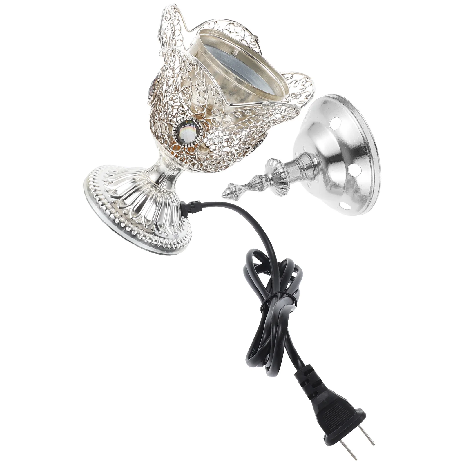 

Incense Censer Iron Incenses Burner SPA Incense Burner Decorative Incense Burner Decor (US Plug)