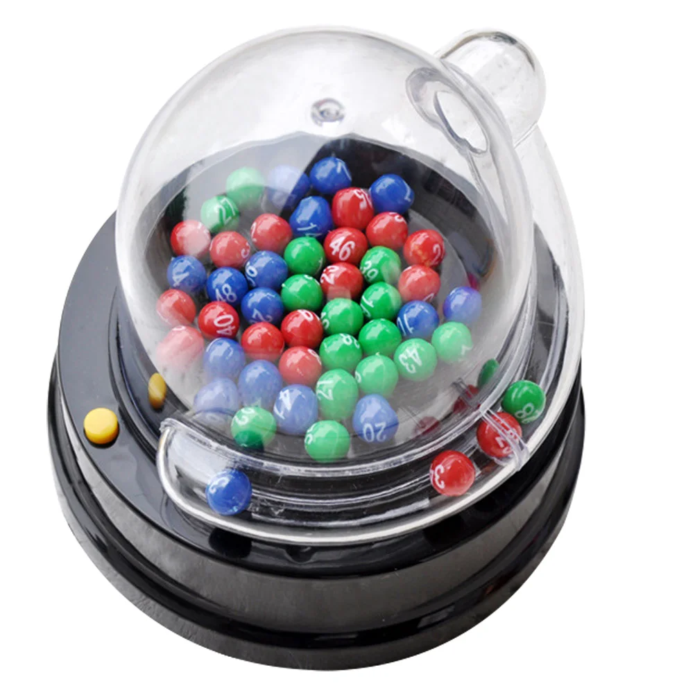 1 Set Electric Kidcraft Playsets Lottery Machine Party Mini Lotto Games Machine Jackpot Number Picking