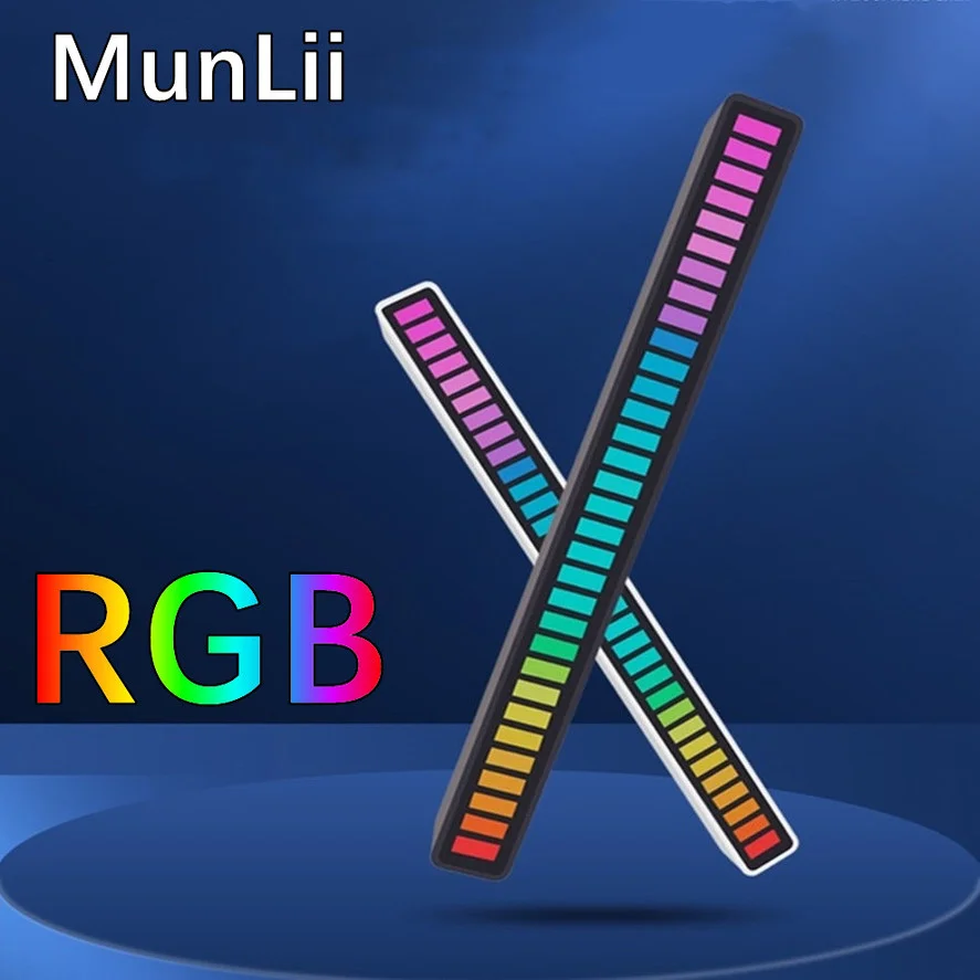 RGB Sound control LED light strip control pickup voice activated rhythm lights color ambient light bar of music Ambient Light led light strips led atmosphere lights music rhythm light music rhythm lamp