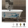 69" Freestanding Luxury Bathtub Cast Iron Double Ended Enamel Claw Paw Feet Tub Multi-Color Custom Built sw1022 5