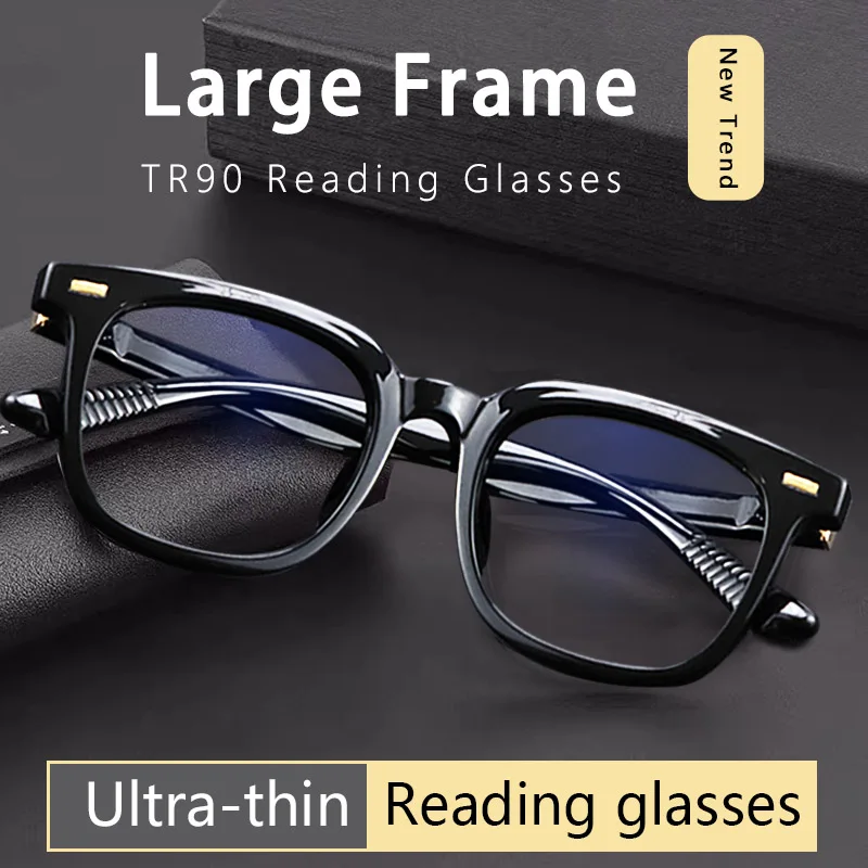 

Ultra-Thin Reading Glasses for Men Anti Blue Ray Anti-fatigue, 2024 trend,Blue Light Blocking Presbyopia Eyeglasses