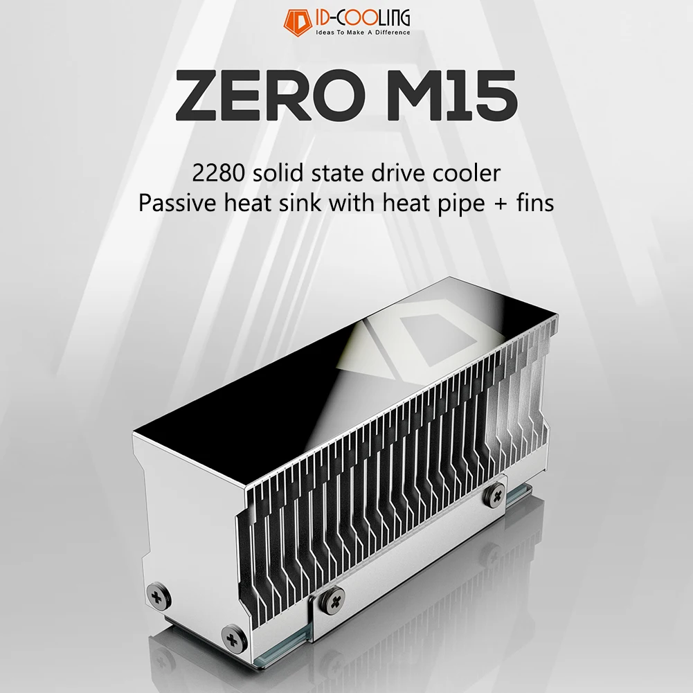 IDCOOLING ZERO M15 M.2 2280 NVME SSD Heatsink Aluminum Cooling