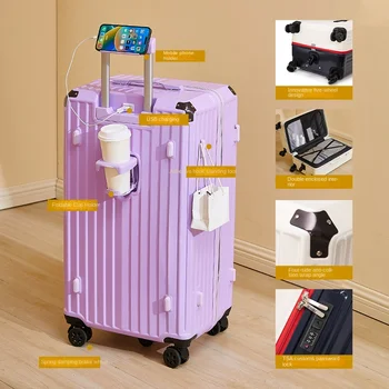 Valigia spinner per bagagli di grande capacità da 20/36/40/50 pollici con serratura TAS Materiale PC Trolley Assorbimento degli urti Freno Muto 1