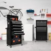 13 Drawers Tool Chest with Wheels,Large Capacity Tool Storage Cabinet with Removable Top Toolbox, Locking Mechanical Tool Cart 2