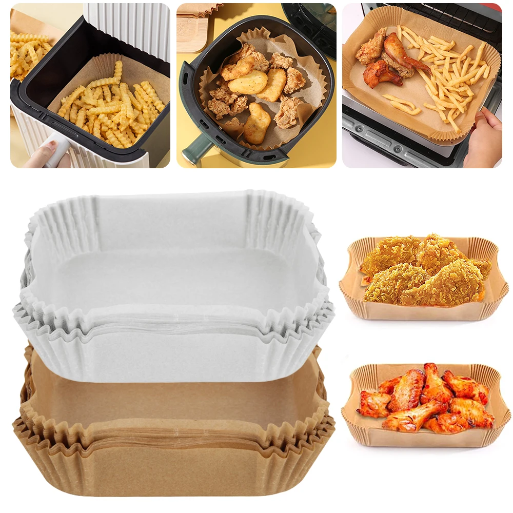 100pcs/set 20.5x4.5cm Round Air Fryer Parchment Paper, Disposable  Waterproof, Oil-proof, Non-stick, Easy-clean Baking Paper, High Temperature  Resistant Bbq Oil Absorbing Paper Plate. Suitable For Home Kitchen And  Outdoor Bbq