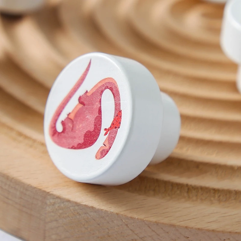 Description Picture 3 of itemWooden Door Handles Cute Dinosaur Wood Furniture Handles For Cabinets And Drawers Door Knobs Kitchen Cupboard Wardrobe Pulls