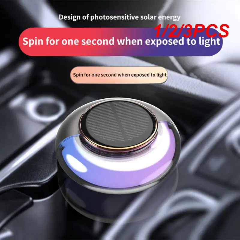 

1/2/3PCS Car Perfume Solar Driven Charging Universal Stylish Gentle Creative Car Interior Accessories Automobile Perfume