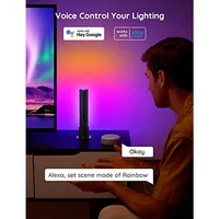 Smart LED Light Bars, Work with Alexa and Google Assistant, RGBICWW WiFi TV Backlights with Scene and Music Modes for Gaming, P 4