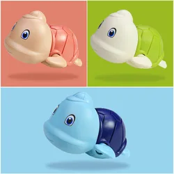 Montessori Baby Bath Toys For Boy Children Cartoon Animal Tortoise Classic Baby Water Toy Swim Turtle Clockwork Kids Beach Toys