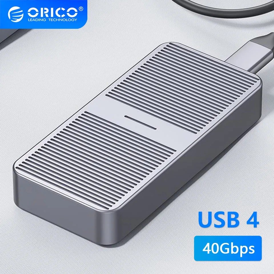 

ORICO Внешний HD SSD Корпус 40 Гбит/с M.2 Корпус NVMe USB Type C 3.0 Thunderbolt 3/4 USB4 Твердотельный Жесткий Диск Коробка Для Хранения