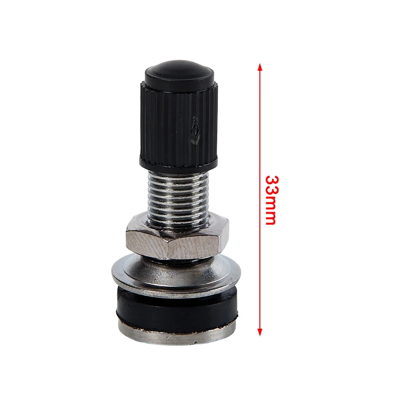 Premium Motorcycle Tubeless Wheel Valve Dustcap - 33mm (1/2 Pack)