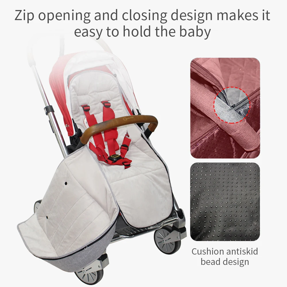 Baby Stroller Sleeping Bag Newborn Windproof Cushion Footmuff Pram Sleepsacks Infant Winter cart Sleep Sack Car Bags For Babies 4