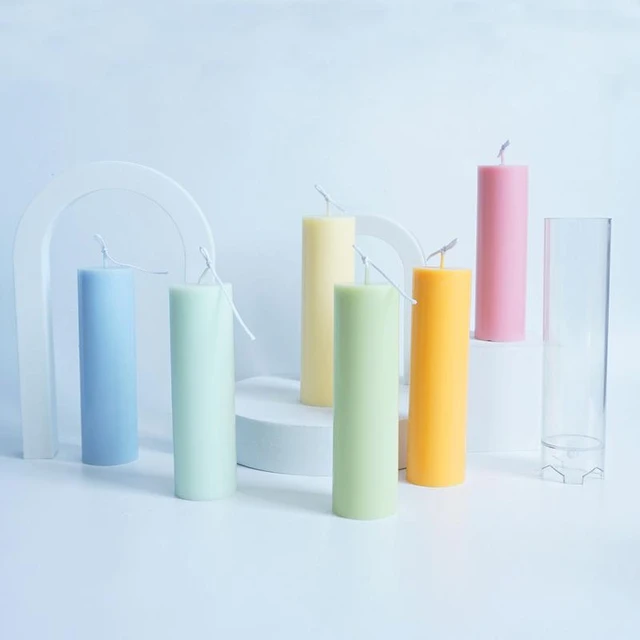 Pillar Candle Molds Candle Crystals For Candle Making Candle Mold Cylinder  Cake Decoration Mold Round Shape Soap Mold Flower