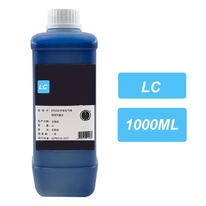 1000ML Pigment Low odor Eco-solvent Ink For Epson DX4 DX5 DX6 DX7 XP600 TX800 PrinterHead Allwin Sky-Color PHANTOM TITANJET 