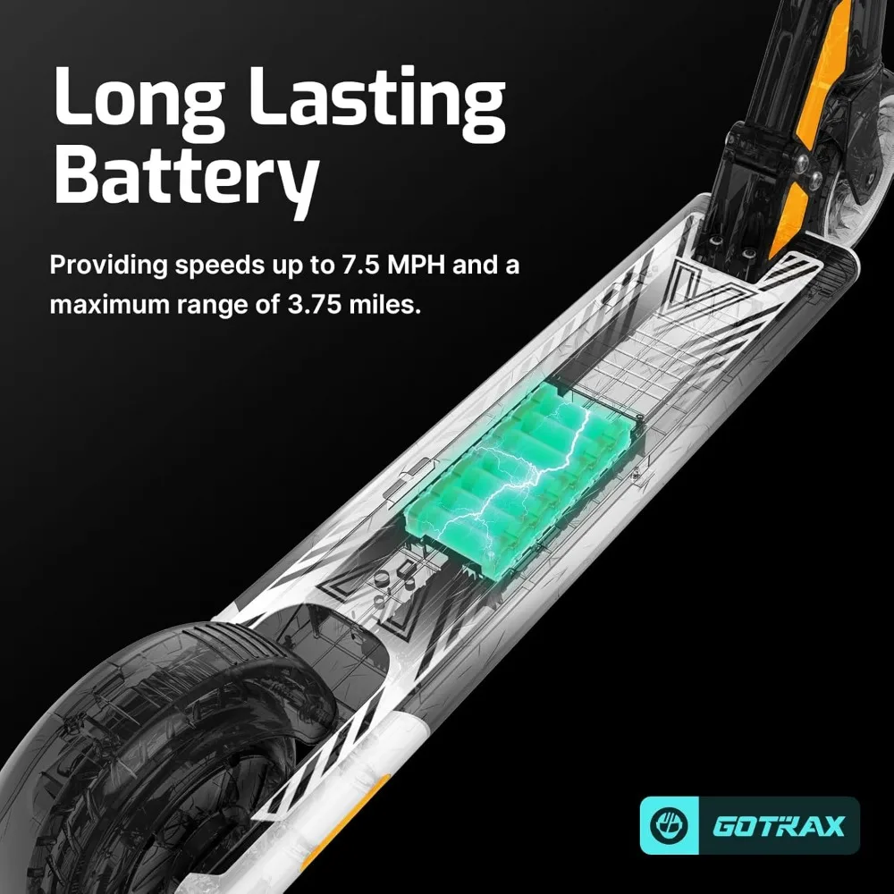 Gotrax GKS Series Electric Scooter for Kids Aged 6-12, Top Speed 7.5 MPH with 150W Motor, 6-Inch Wheels, and Thumb Throttle Cont