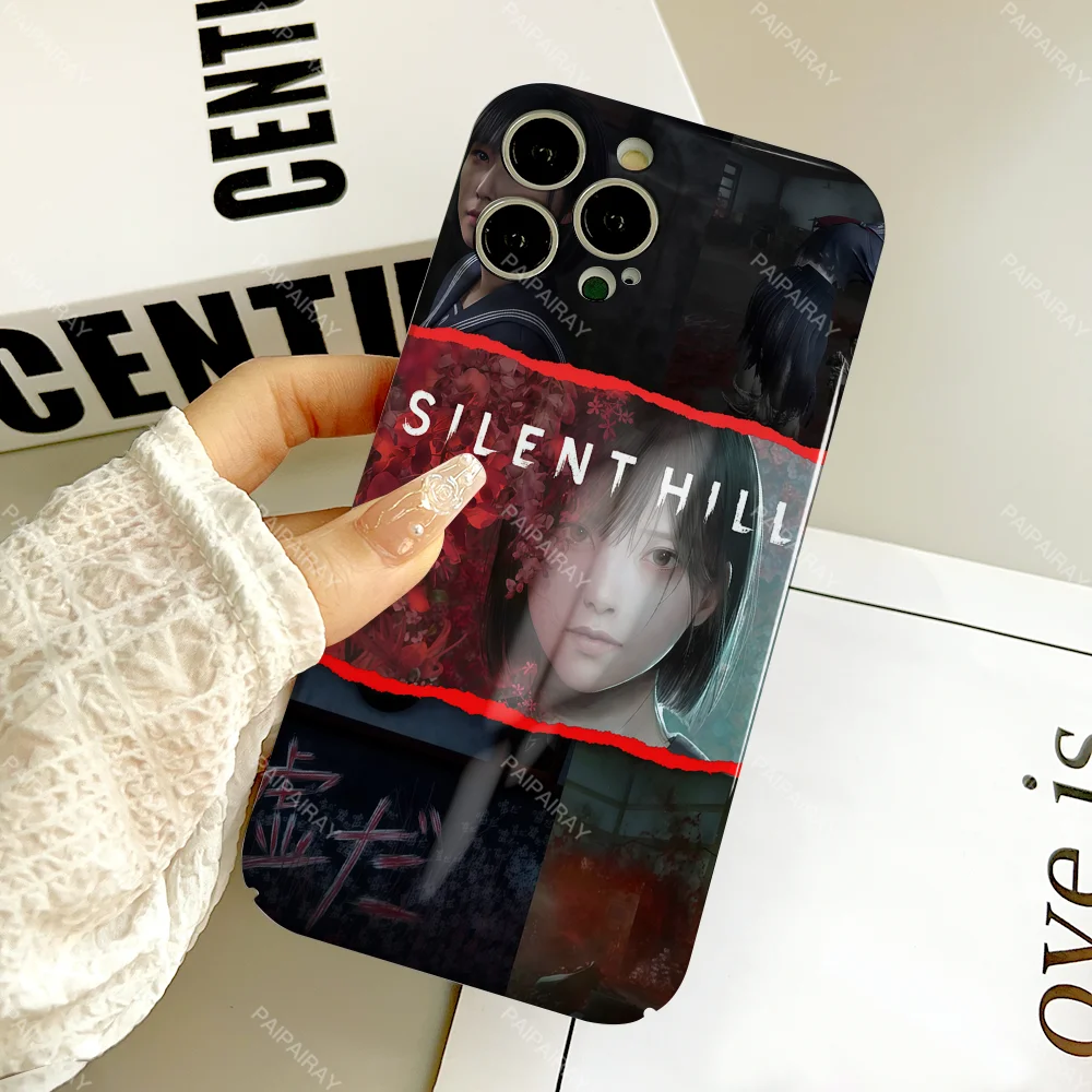 Silent Hill f Neue Spieltelefonhülle für iPhone 17, 16, 15, 14, 13, 12 Pro Plus, Air Max, harte Abdeckung, glänzende HD-Filmhülle – Detail 10