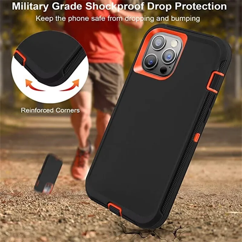 Ultimate Heavy Duty Shockproof Armor Dust-Proof Case Cover - 3 in 1 Protection