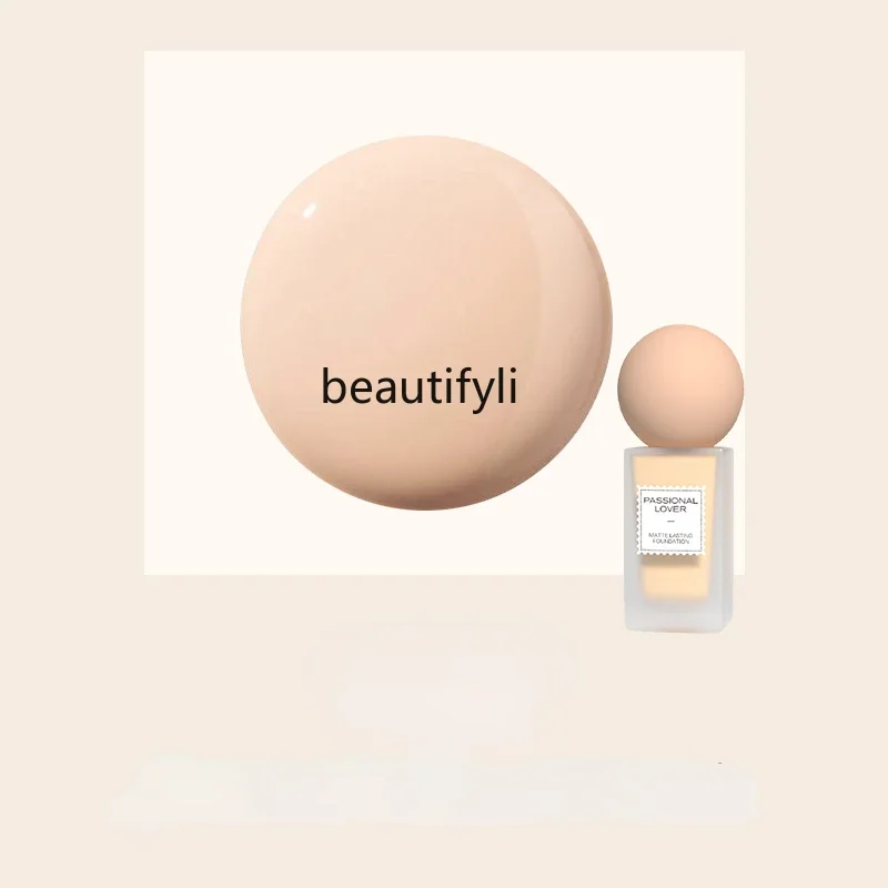 

yj L Can't Rub off Liquid Foundation Oily Skin Combination Skin Long Lasting Oil Control Light and Thin Smear-Proof Makeup