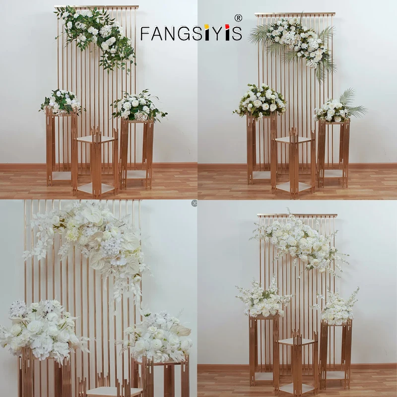 

Luxury Artificial Flower Row Road Leading Flower Ball Romantic Wedding Decoration Stage Arrangement Wedding Arch Decor Props