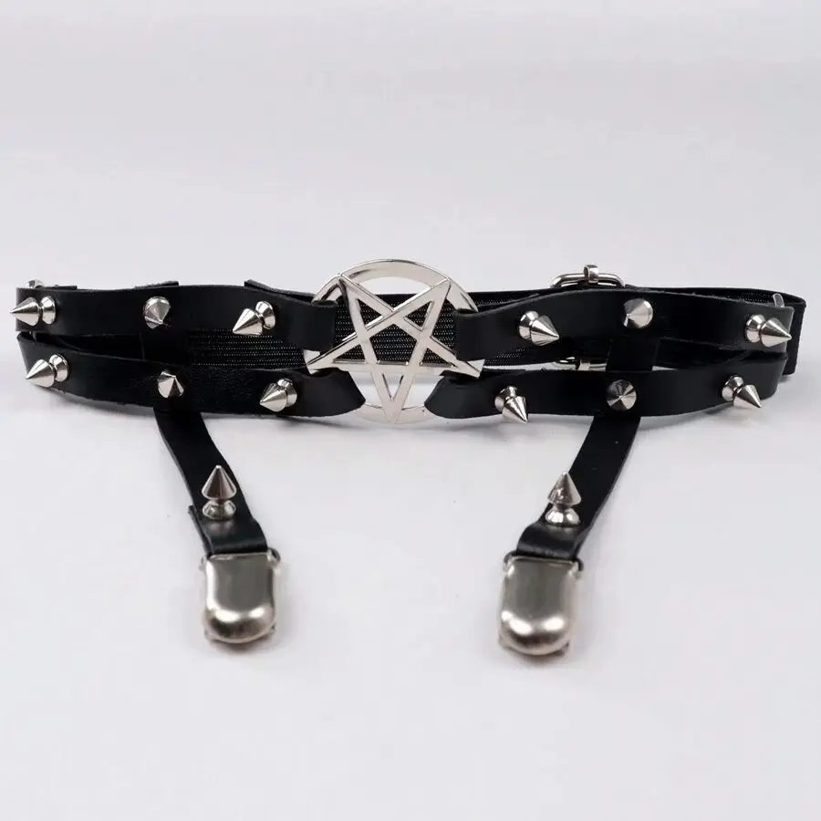 Garter Belt 1PC Women Sexy Rivets Leg Ring Rock Pub Punk Party Club Gothic Femmal Suspender garter belt leg garter