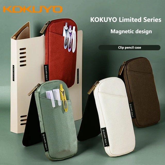 Japan Kokuyo Kokuyo Pencil Case Minimalist Japanese Style Square Canvas  Stationery Bag Primary and Secondary School Students Large Capacity Pencil  Case