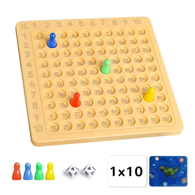 New Montessori Educational Math Toys for Baby Kids 99 Multiplication Addition Table Preschool Math Arithmetic Teaching Aids Gift