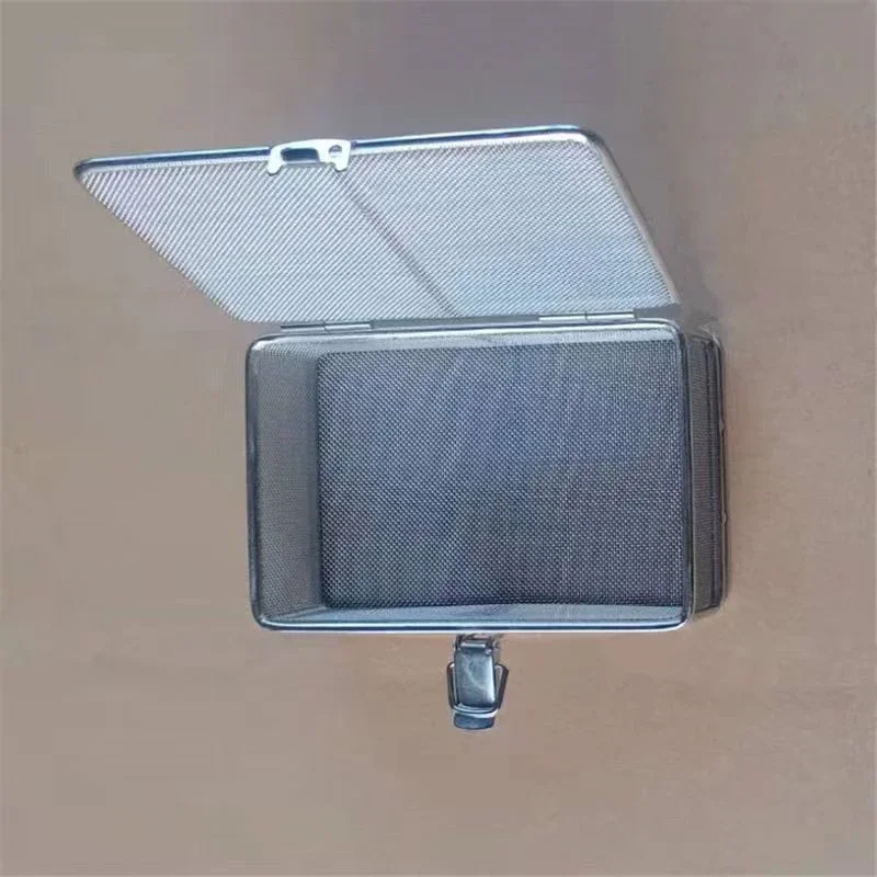 9 Sizes Sterilization Net Basket Sterilizing Basket with Lid Stainless Steel Surgical Instrument Autoclave Disinfection Box