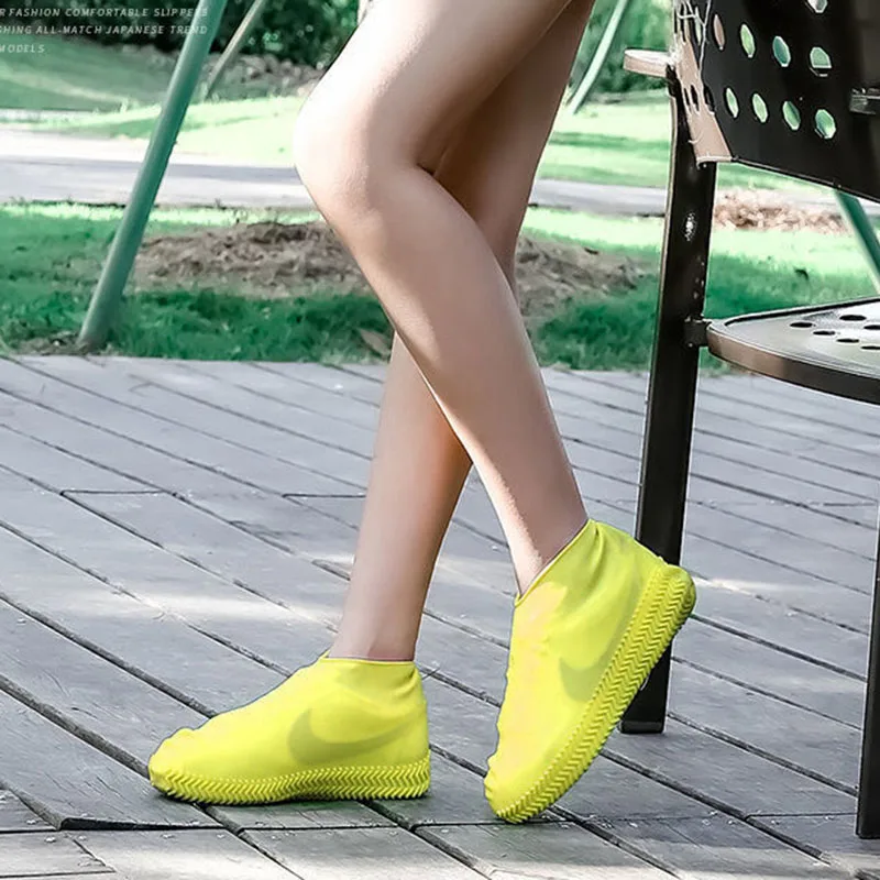 Reusable Non-slip Rain Boots Waterproof Shoes Covers Rain Boot Covers for Outdoor Use Gear Household Merchandises Home 1Pair
