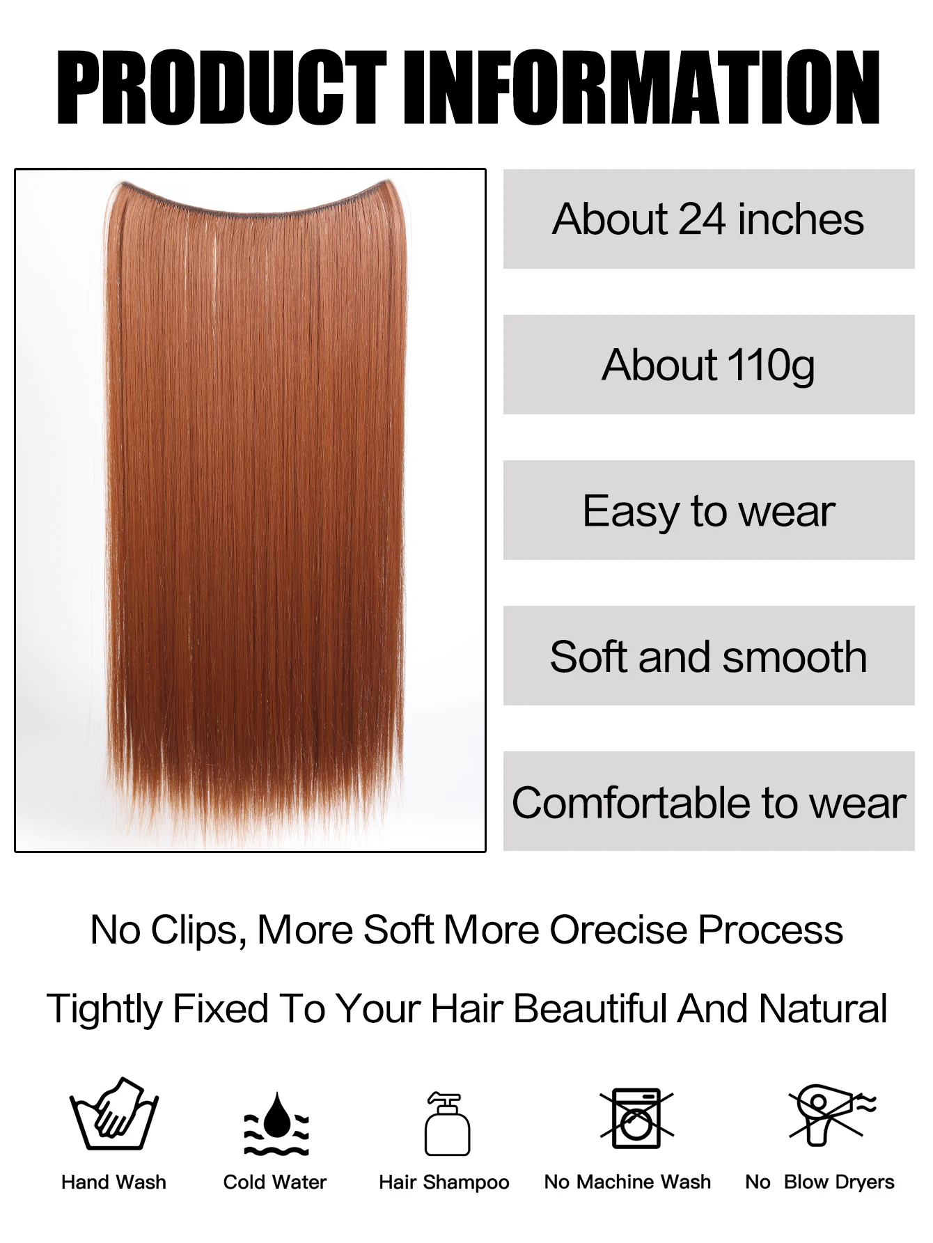 Рисунок 5 - Синтетические шиньоны 24 дюйма