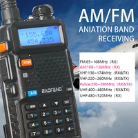 Baofeng UV-5RX Walkie Talkie M-5R AM FM Radio Six-Band 108-136MHz 350-390MHz Wireless Copy Frequency Upgraded UV5R Two Way Radio 2