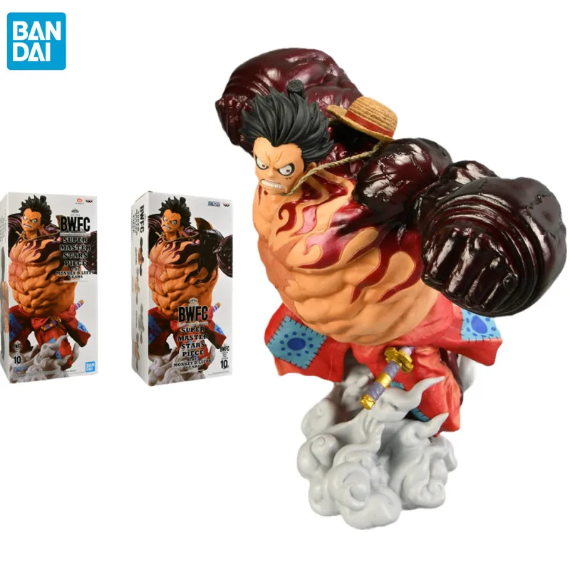 Bandai One Piece Anime Figuarts Ichiban Kuji Super Master Satars Piece The Monkey D Rufy Gear4 Anime Action Figure Giocattoli Regali
