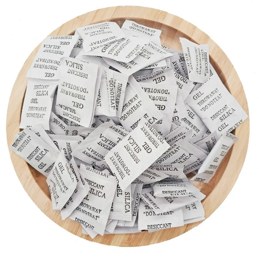 10/20/50 Pack 3g Silica Gel Sachets Desiccant Damp Kitchen Room Living Moisture Dehumidifier Accessories Absorber Bag Non-Toxic
