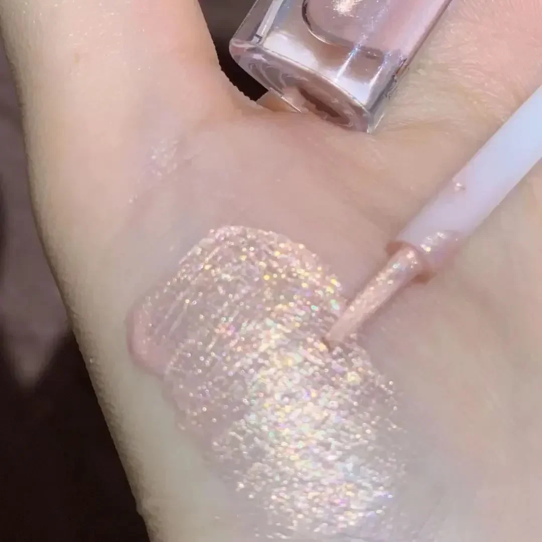 Eye Shadow Waterproof Pearlescent Eyeliner Lying Silkworm Cosmetic Liquid Eyeshadow Glitter Highlighter Cute Bear Sequin Glitter