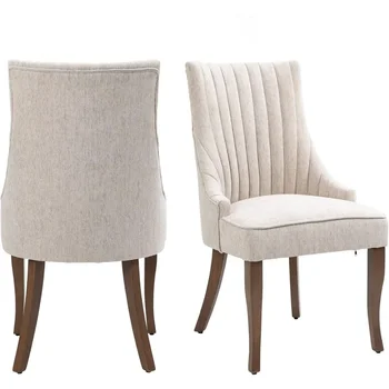 Linen Dining Chair Set 1