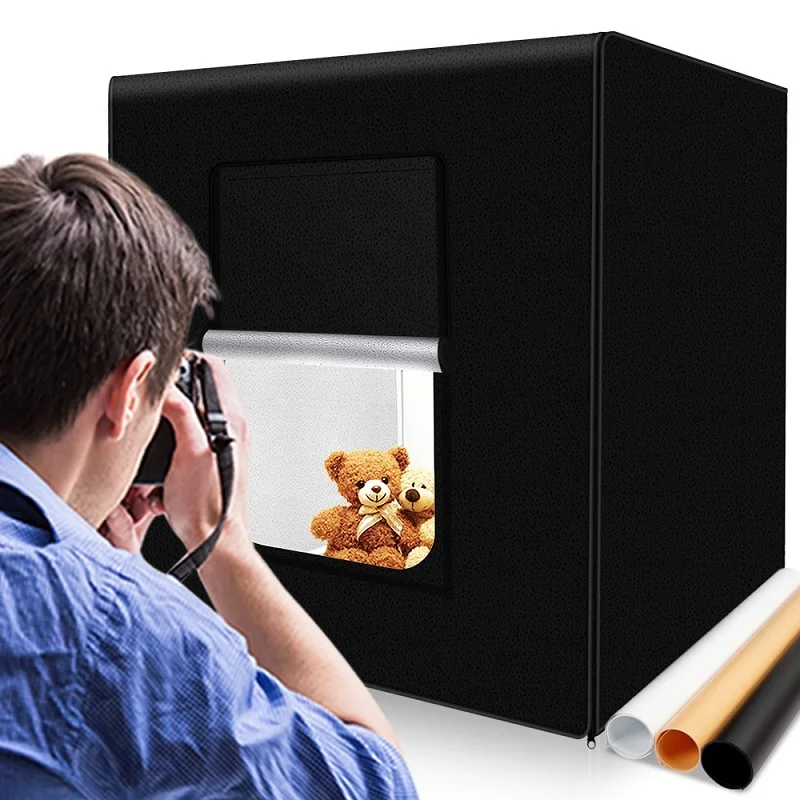 Travor Led Light Box 40cm Photography Photo Box Professional Photo Studio Lightbox with Mini Tripod for Camera Photo Studio