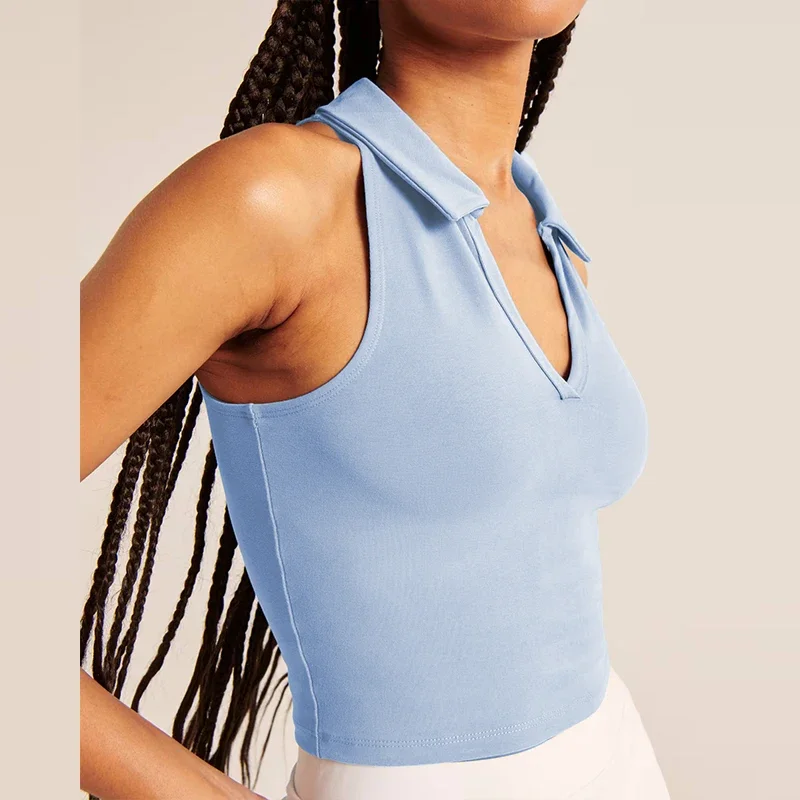 Sean Tsing&reg; Golf Tennis Vests Skirts Women Sleeveless Turn-Down Collar Polo Tank Tops Mini Skorts Badminton Bowling Sport Outfit