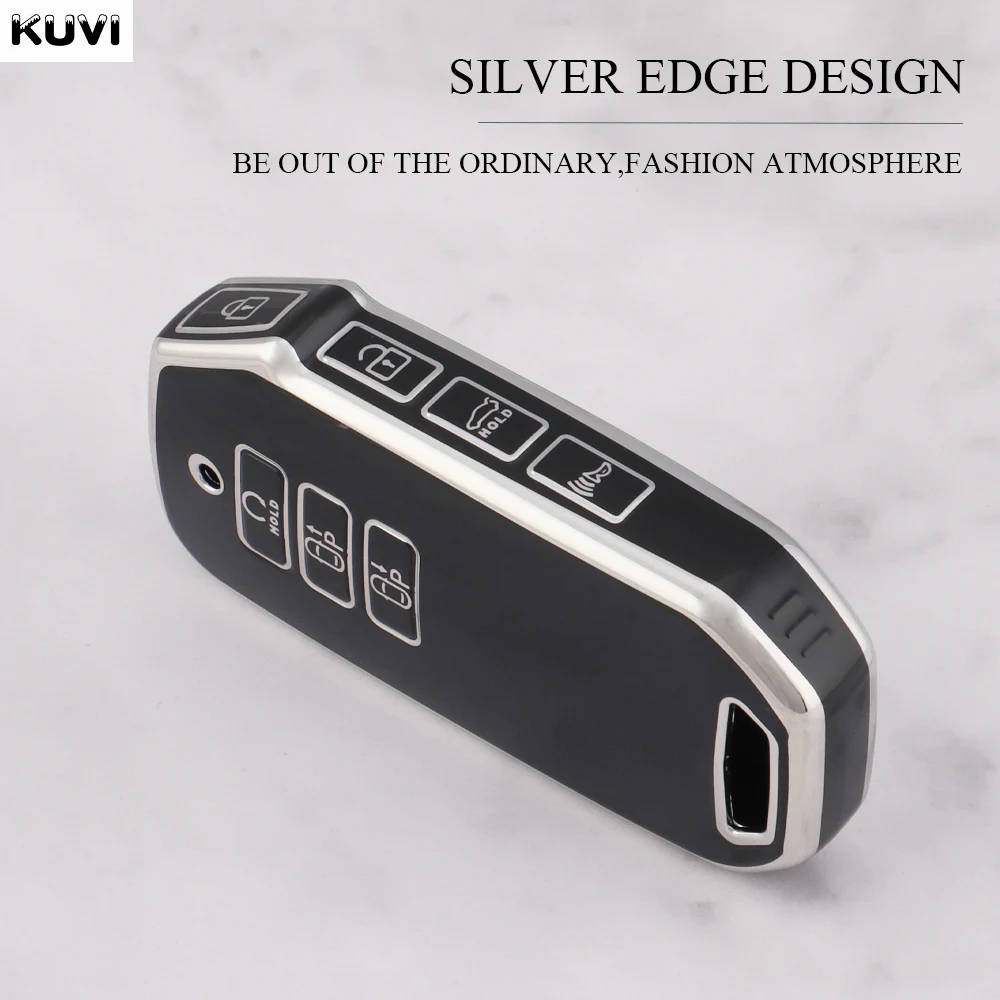 7-Button TPU Car Remote Key Case Cover for Kia Sorento MQ4 Keychain Protector Holder key case cover key case car key shell flip key fob shell