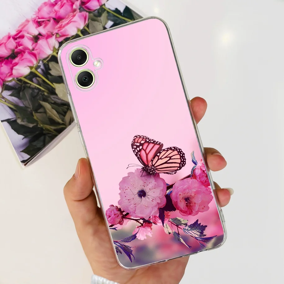 Fashion Butterfly Soft Silicone Back Cover Case for Samsung Galaxy A05/A05S (2023)