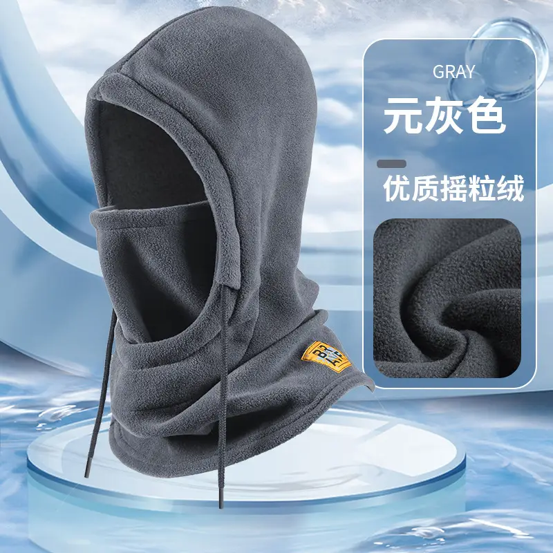 Winter Thermal Neck Warmer Outdoor Polar Fleece Balaclava Scarf Skiing Face Mask Snood Hood Hat Windproof Keep Warm Cycling Cap - Image 10