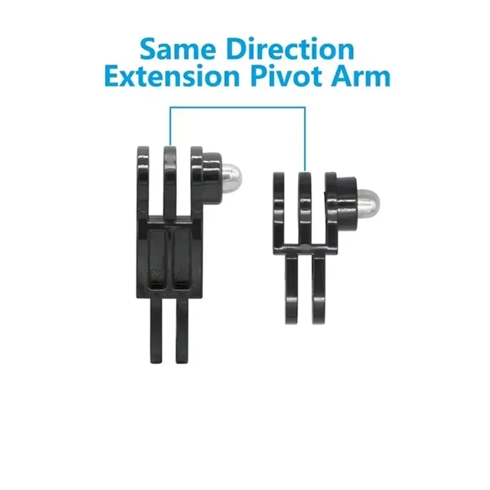 Bras extensible du kit d'accessoires pour casque montrant sa flexibilité pour ajuster l'angle de la caméra