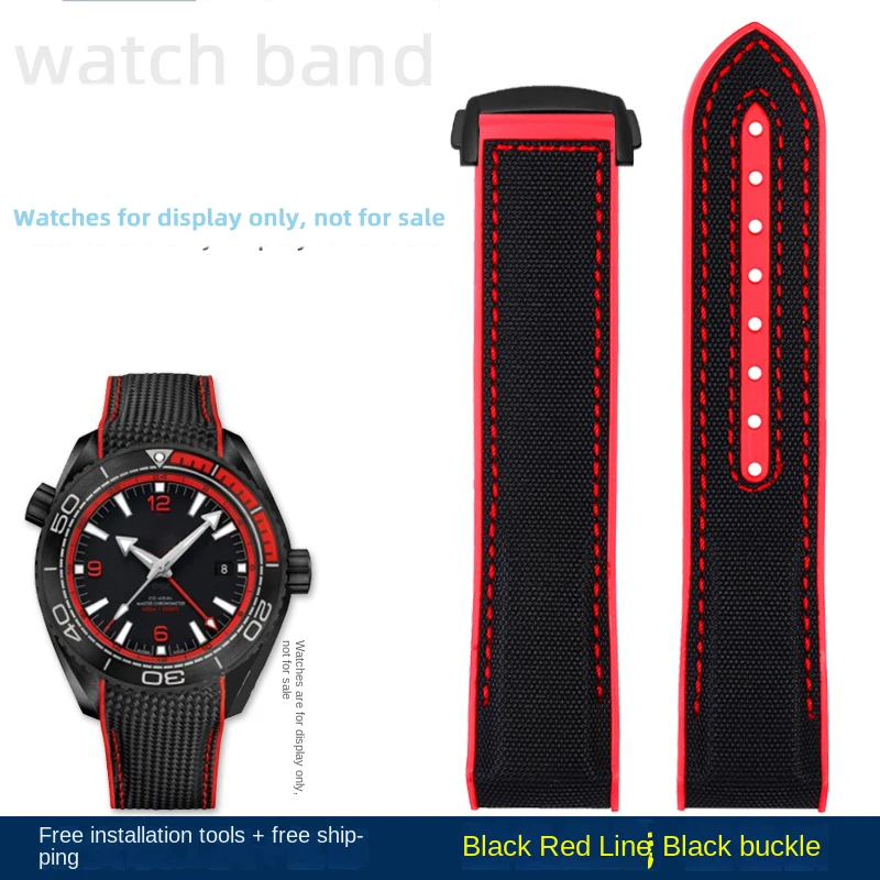 Premium Nylon Waterproof Strap in Orange - 20mm, 21mm, 22mm Sizes